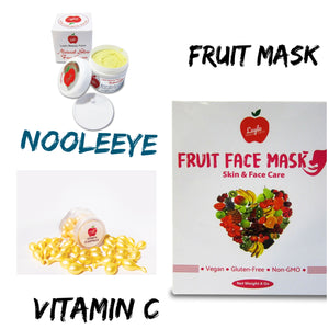 Natural glow cream with vitamin c be fruit mask