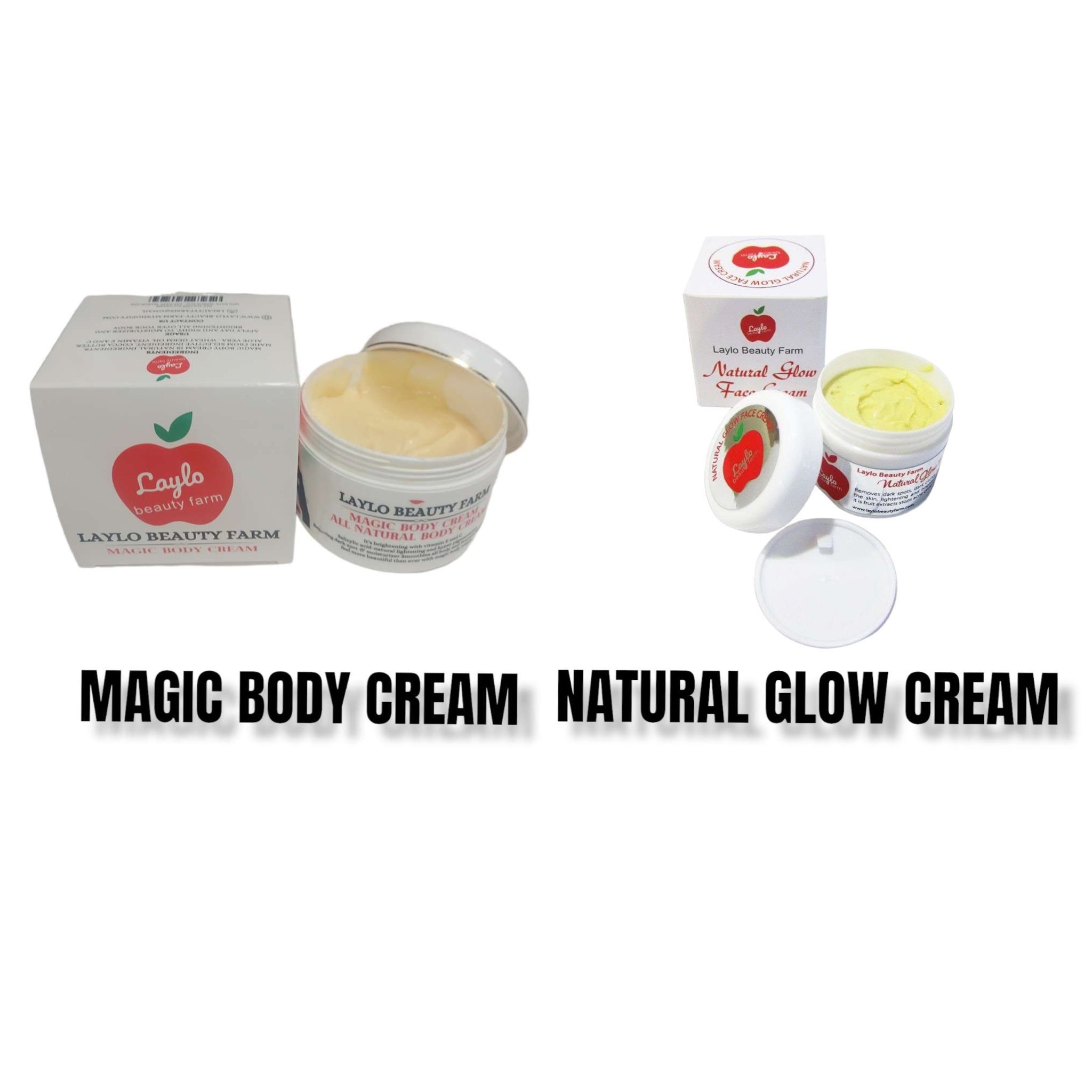 Face cream with body cream