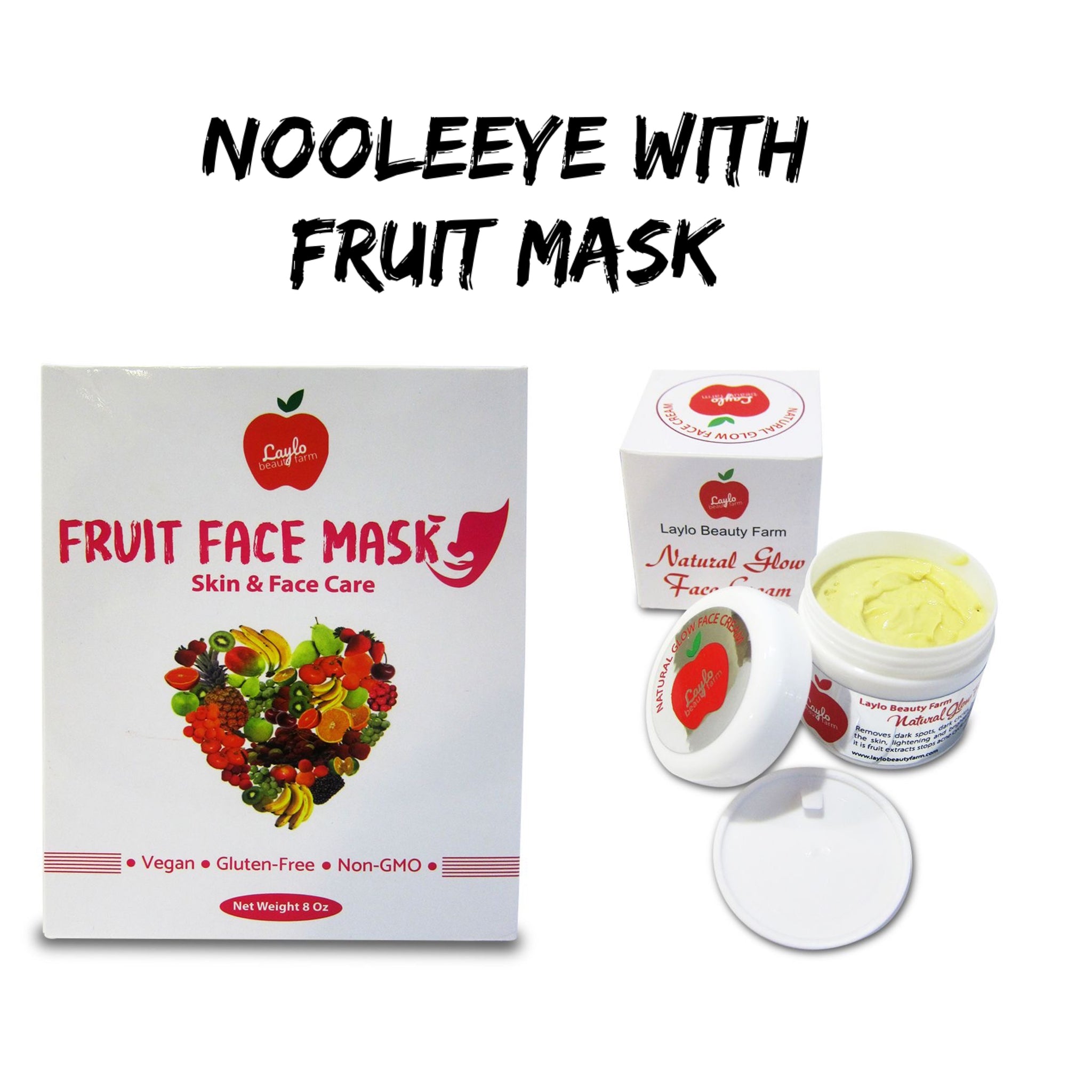 Natural glow cream with Fruit face mask