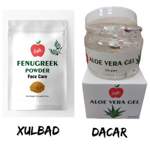 Fenugreek and Aloe Vera gel